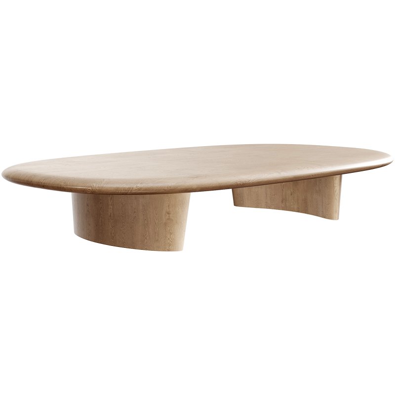 Anish wood coffee table by minotti - Image 1