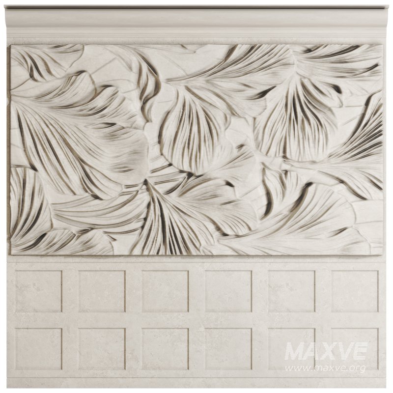 Wall panel with tropical leaves 013 - Image 1