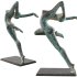 Old Yoga Woman Sculpture - Thumbnail 3