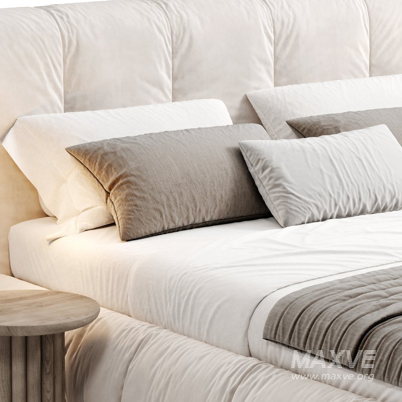 Almonzo Simple Modern Upholstered Bed Frame King By Casaspace - Image 5