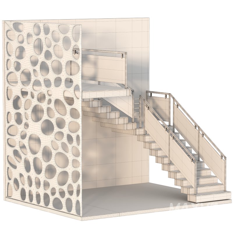 Wooden L Shape Staircase - Image 2
