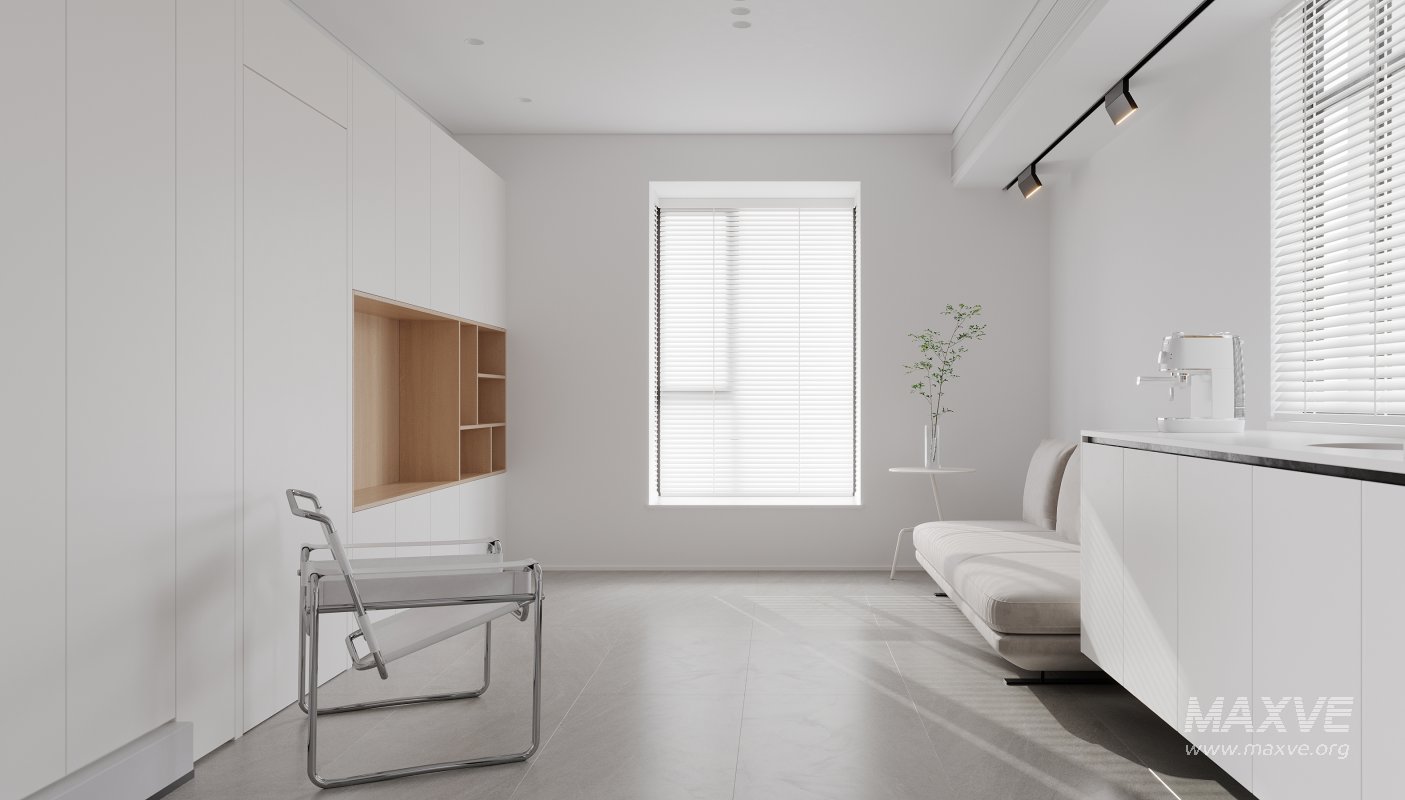 Modern living room and dining room interior scene - Image 3