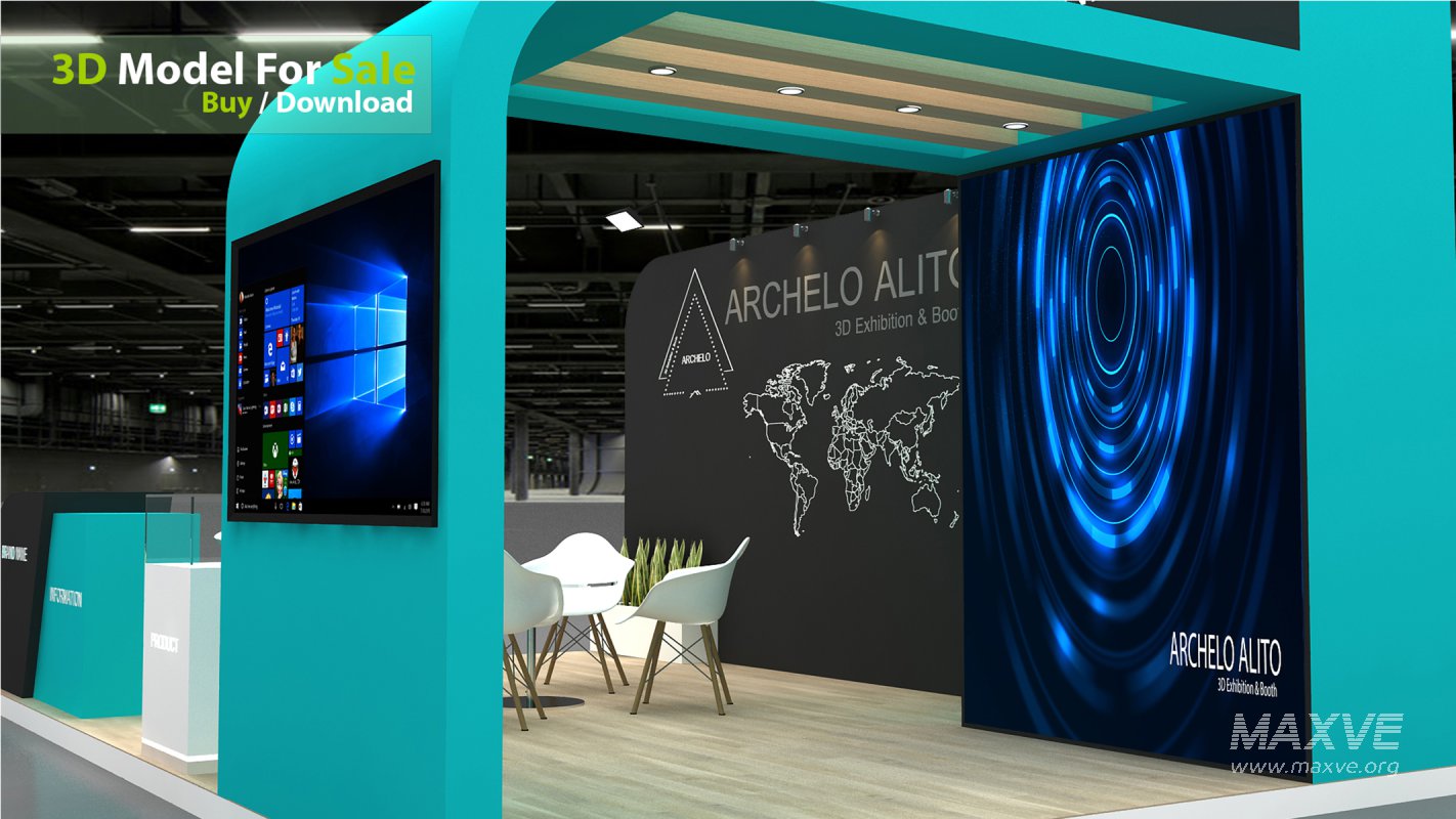 Exhibition Booth 3D Model - Image 4