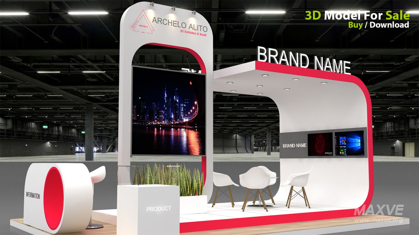 3D Exhibition Booth Model - Image 3