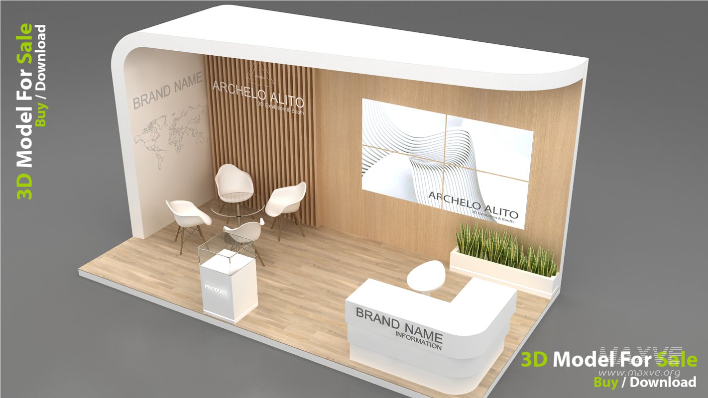 Exhibition Booth 3D Model - Image 3
