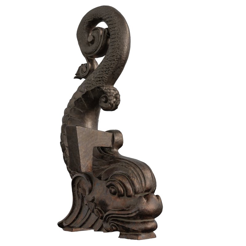 Antique Asian Dragon Architectural Ornaments - Image 2
