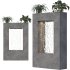 Minimalist Water Wall Fountain with Planters - Thumbnail 6