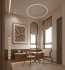 Modern living room and dining room interior scene - Thumbnail 1