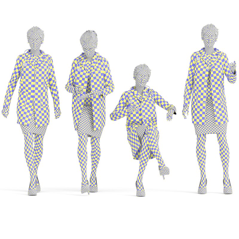 Woman Doctor in 04 Poses - Image 4