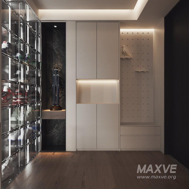 Modern living room and dining room interior scene - Image 3