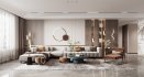 Modern living room and dining room interior scene - Thumbnail 5