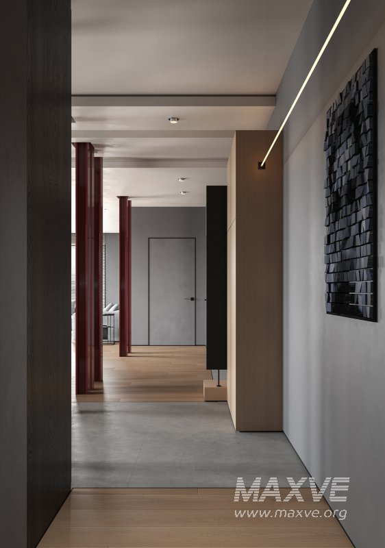 Modern living room and dining room interior scene - Image 7