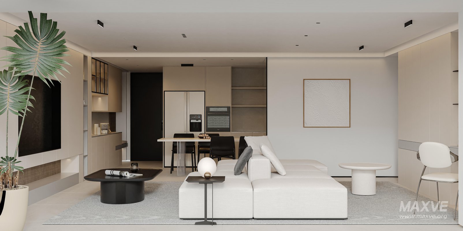 living room dining room kitchen - Image 3