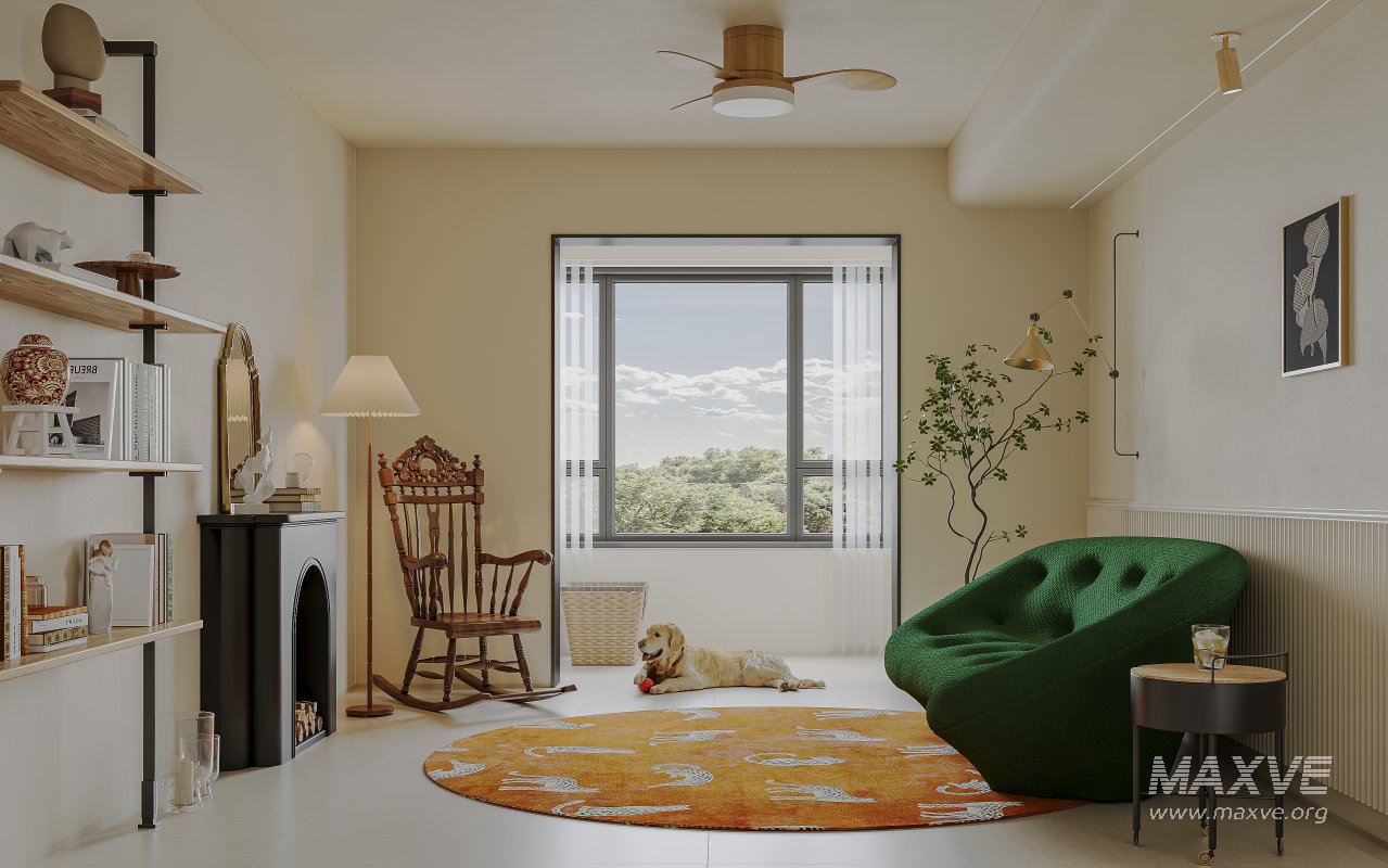 Eclectic living and dining room interior - Image 4