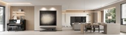 Modern living room and dining room interior scene - Thumbnail 1