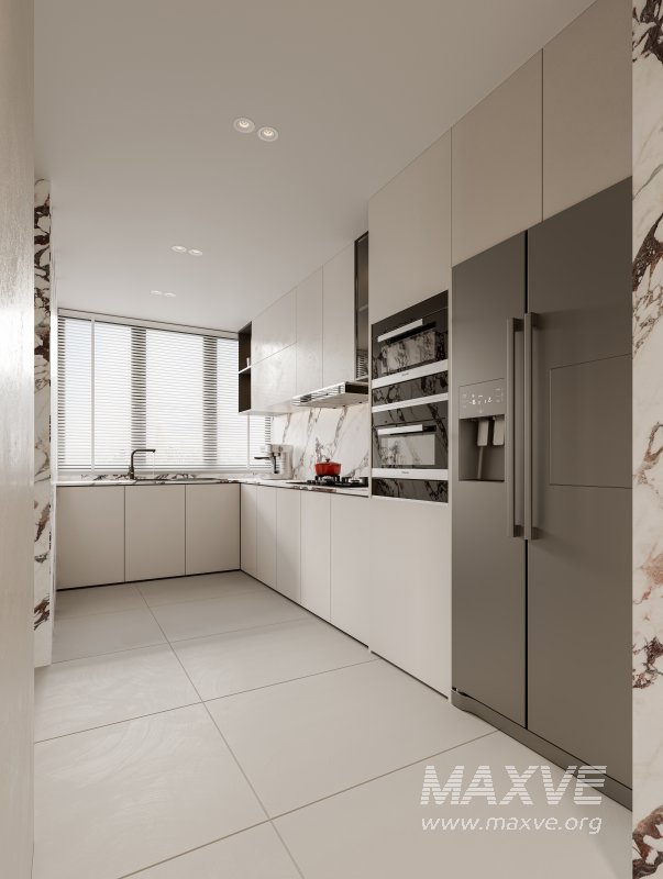 Modern living room and dining room bedroom interior scene - Image 5