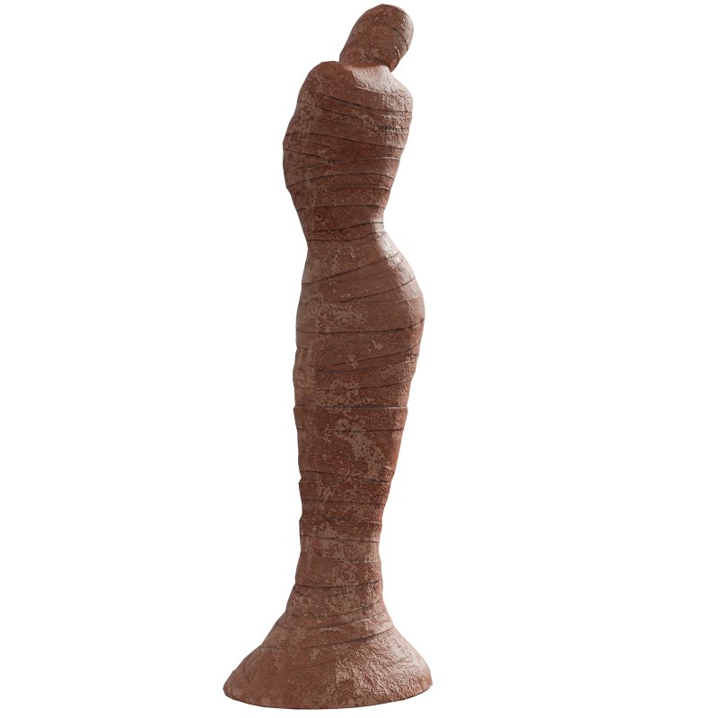 Stand Mummy Clay Statue - Image 4