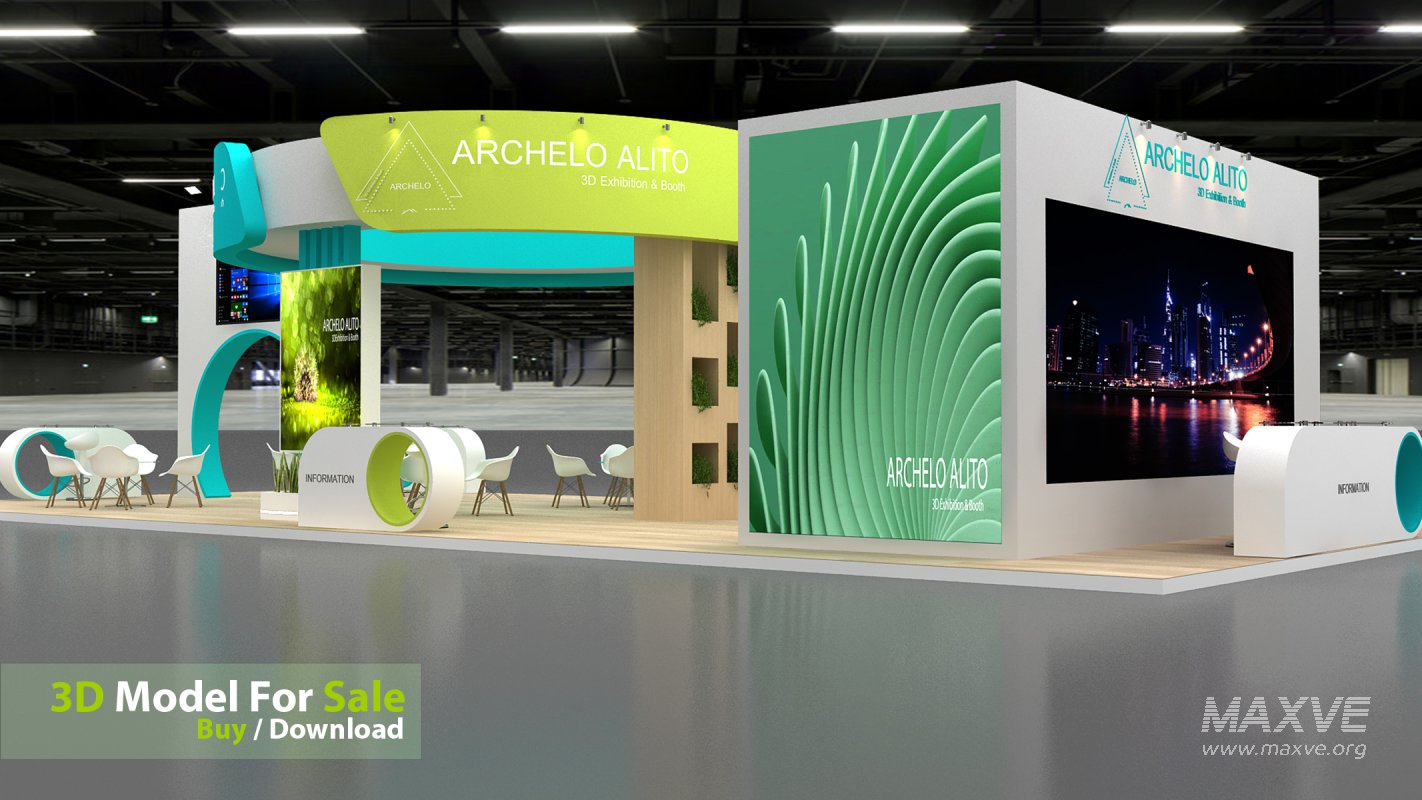 3D Stand Booth Model - Image 1