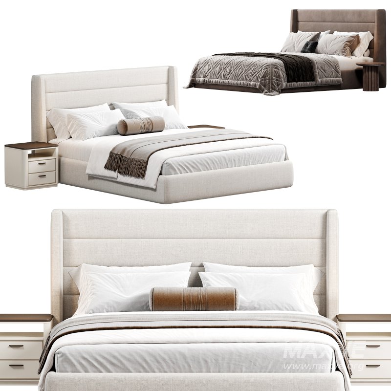 Emmit Bed, King, Quarry by Highfashionhome - Image 7