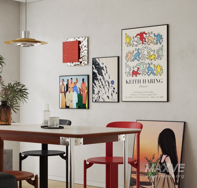 Bauhaus Memphis-style living and dining room - Image 3