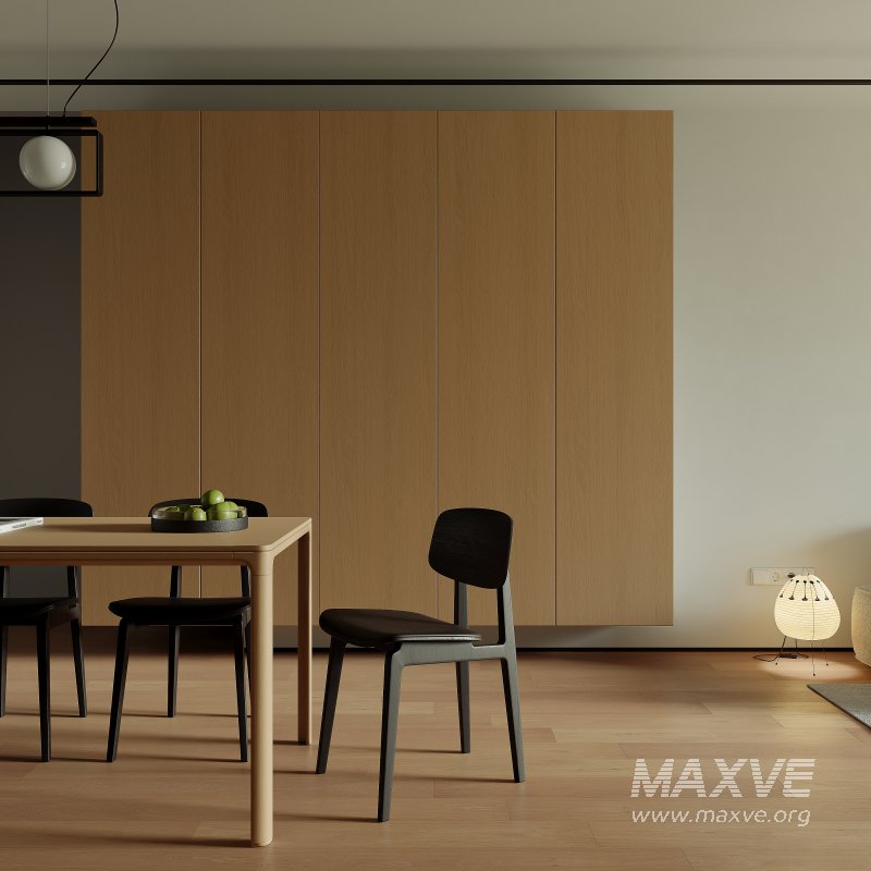 Modern living room and dining room interior scene - Image 7