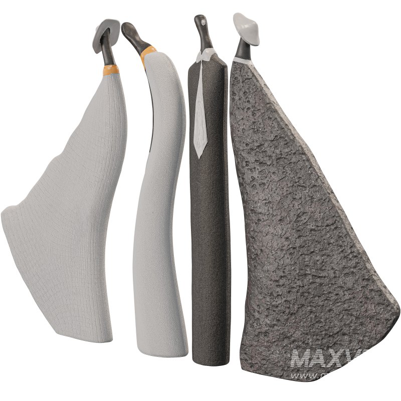 Narrow Whimsical Couple Sculpture Set - Image 4