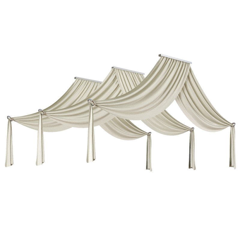 Ceiling Drape Curtain Panels vol 03 - Image 1