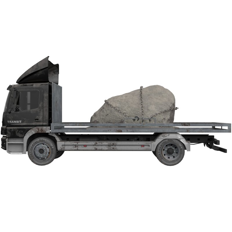 Truck With Rock Transport - Image 1