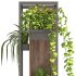Metal and Wood Plant Stand - Thumbnail 6