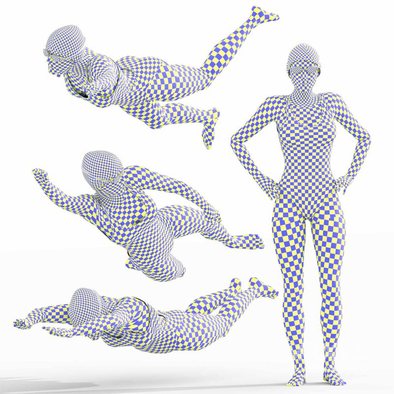 Swimmer woman 04 Poses - Image 1