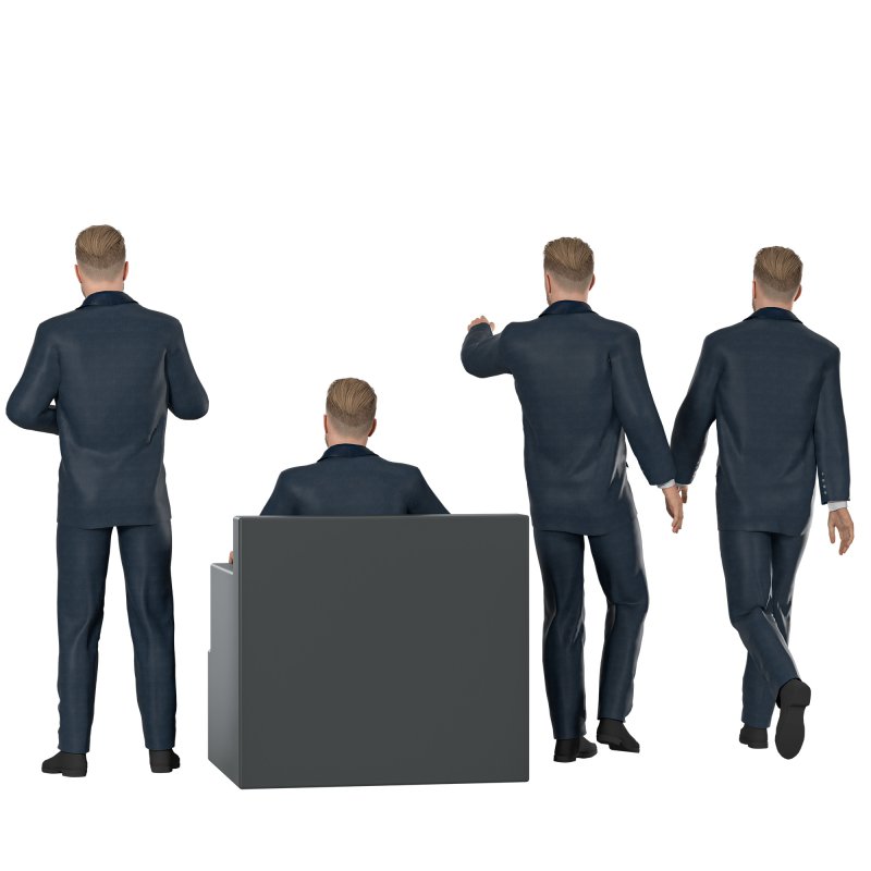 Business Man 04 poses - Image 1