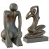 Abstract Bronze Female Figure Sculpture - Thumbnail 4