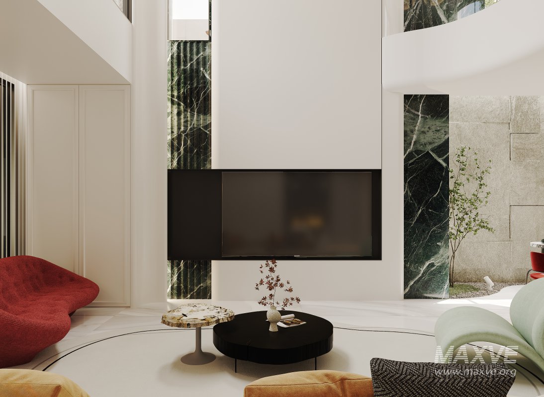 Luxury villa interior and courtyard - Image 18