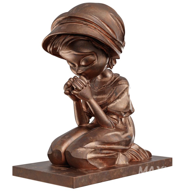 Prayer Girl Statue - Image 4