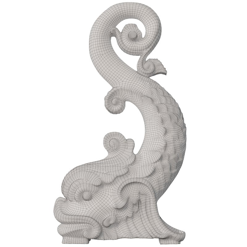 Antique Asian Dragon Architectural Ornaments - Image 5