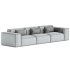 Scandinavian Slipcovered Square Arm Modular Sofa - Thumbnail 2