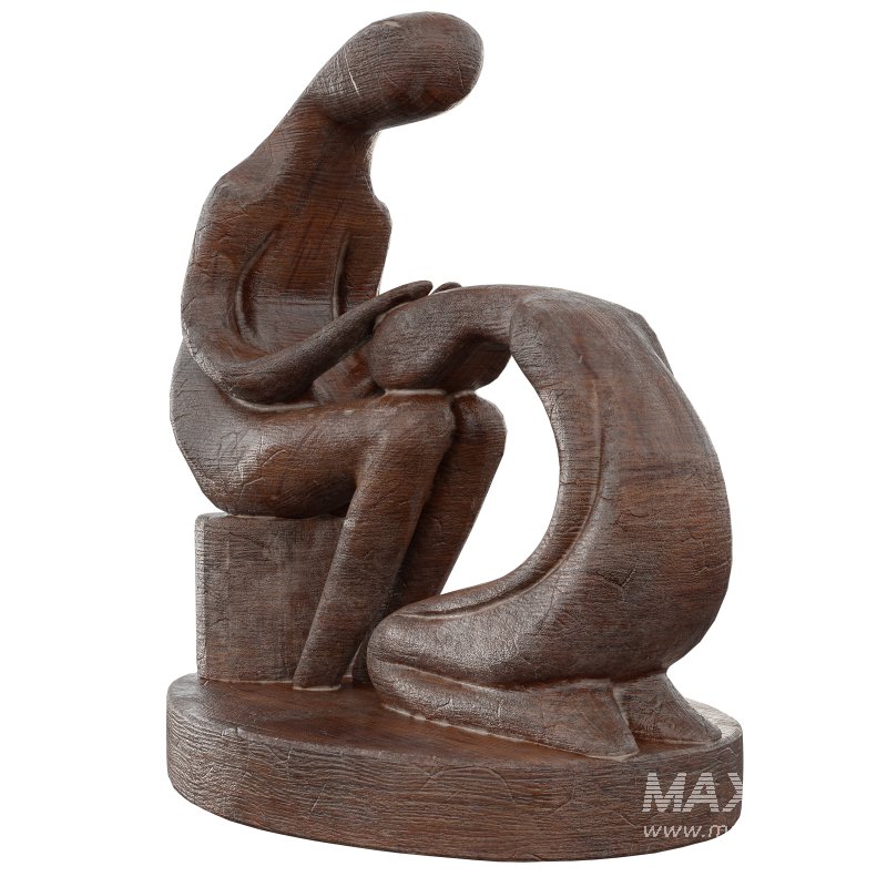 Wooden Statue 01 - Image 2