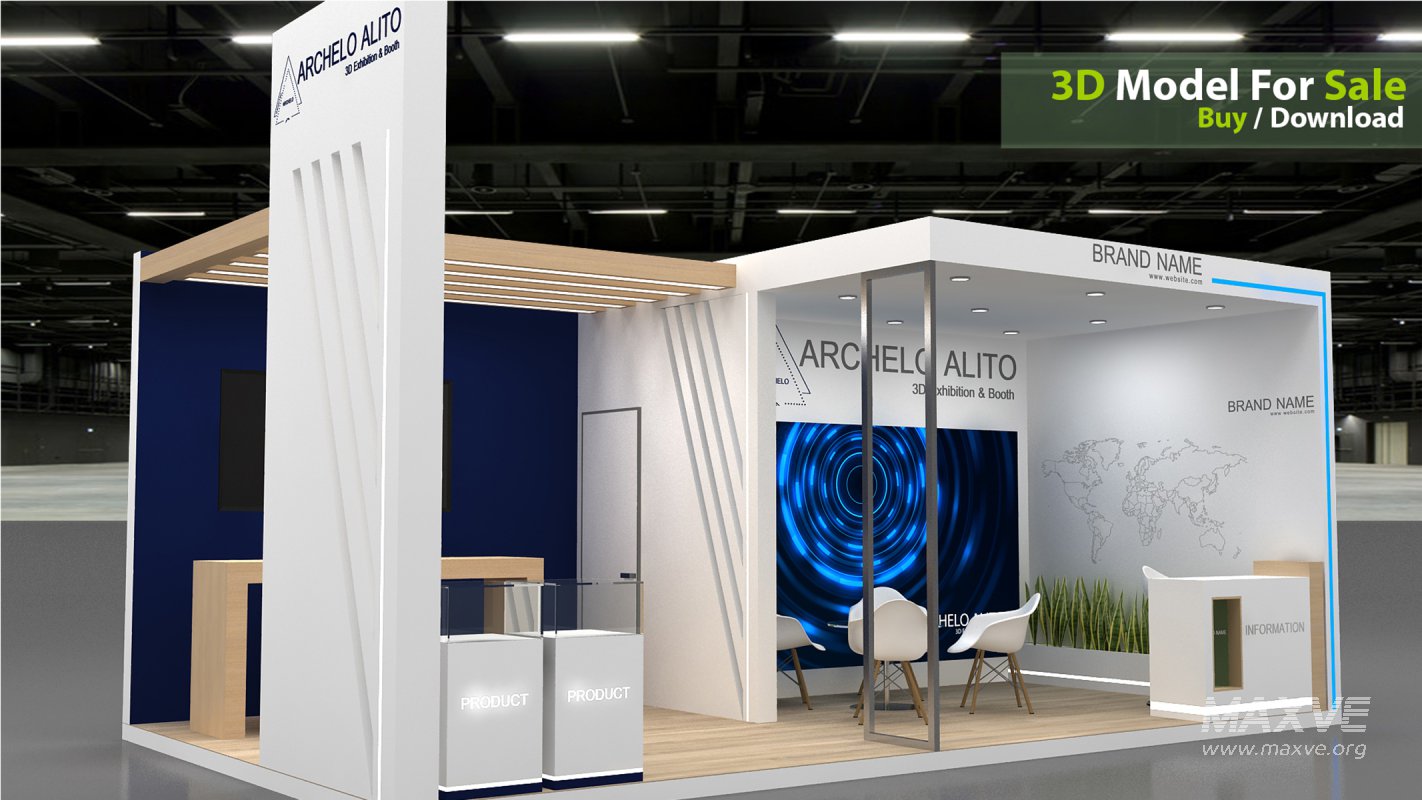3D Stand Booth Model - Image 3