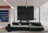 Modern living room and dining room interior scene - Thumbnail 4