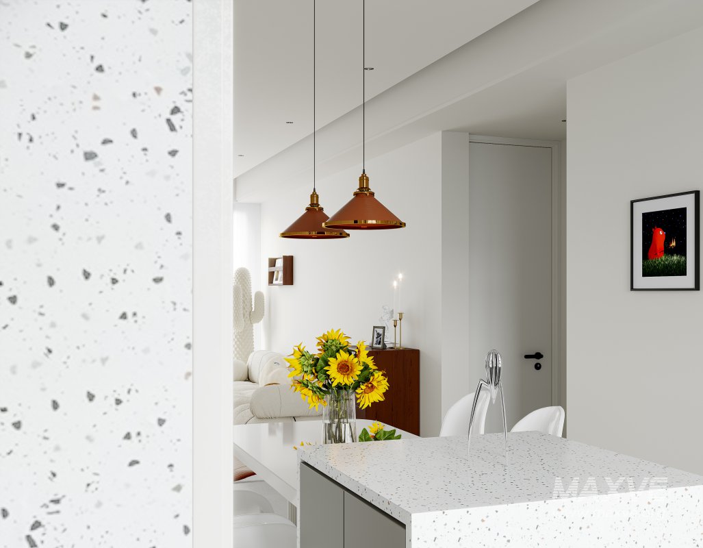 Modern living room and dining room interior scene - Image 4