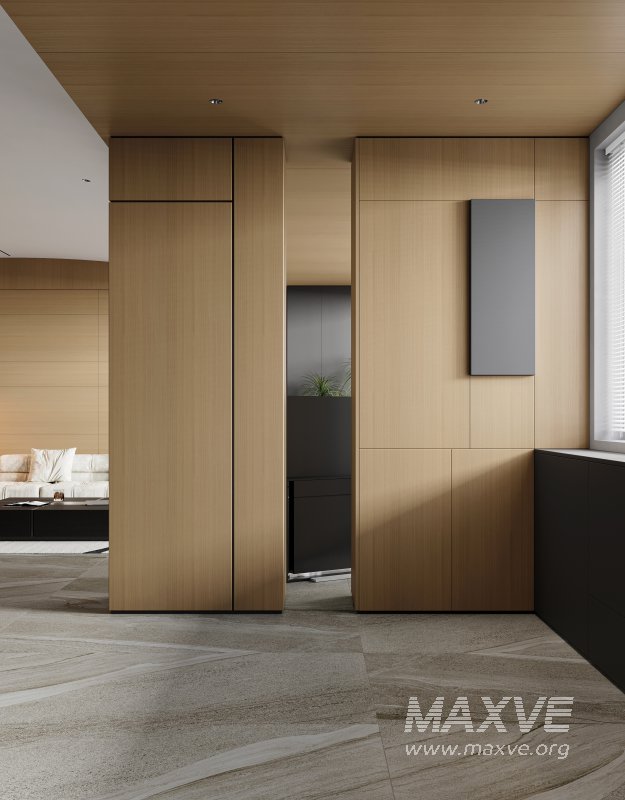 Modern living room and dining room interior scene - Image 5