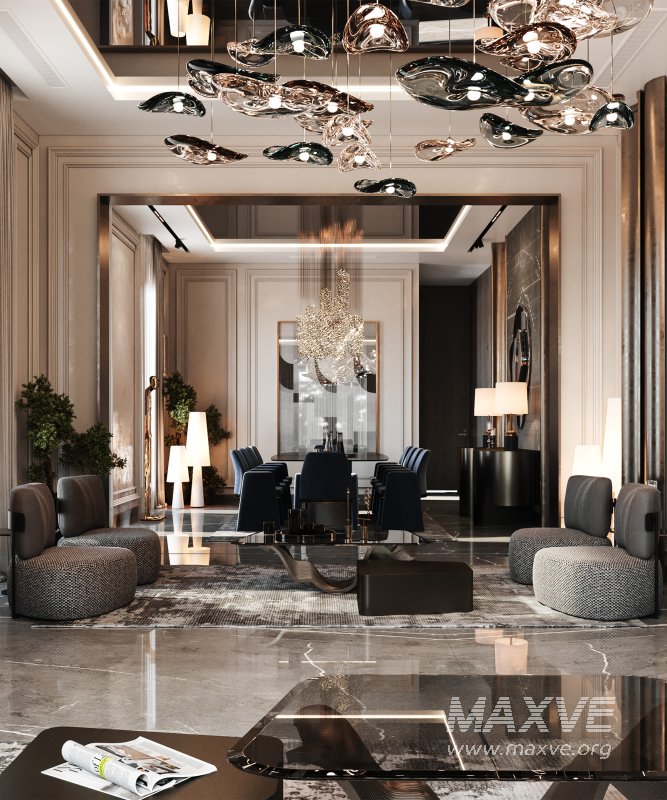 luxury salon and dining neoclassic - Image 15