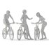 Cyclist woman in 03 poses - Thumbnail 4