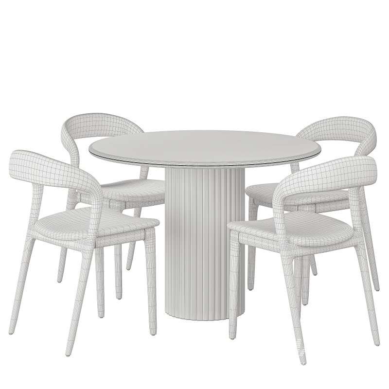 Amare Dining Chair and Oranda Round Dining Table-Fourhands - Image 9