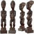 Wooden African Couple Stand Statue - Thumbnail 6