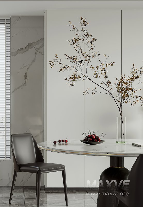 Modern living room and dining room interior scene - Image 6