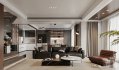 Modern living room and dining room interior scene - Thumbnail 4