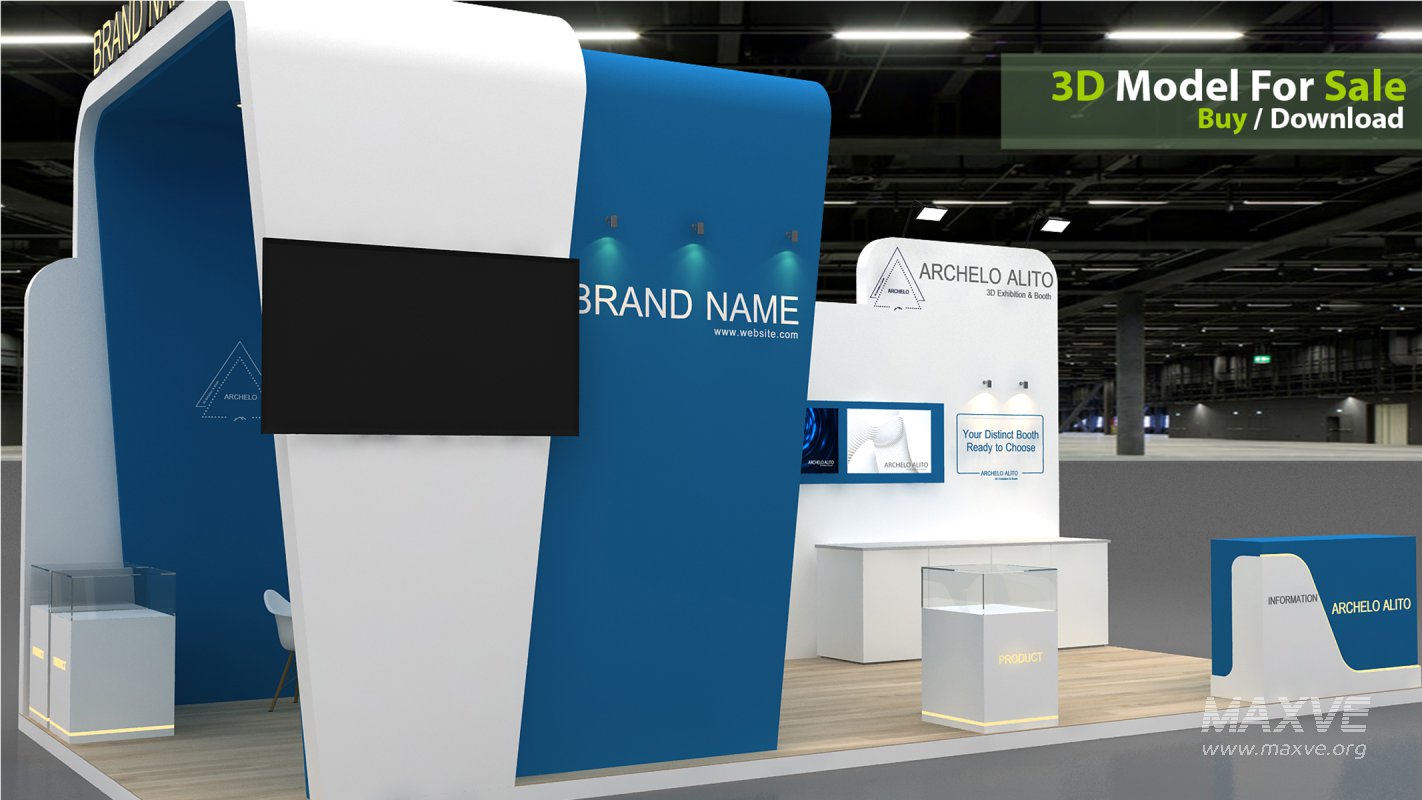 exhibition 3d model - Image 1