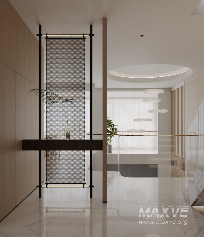 Modern living room and dining room interior scene - Image 4