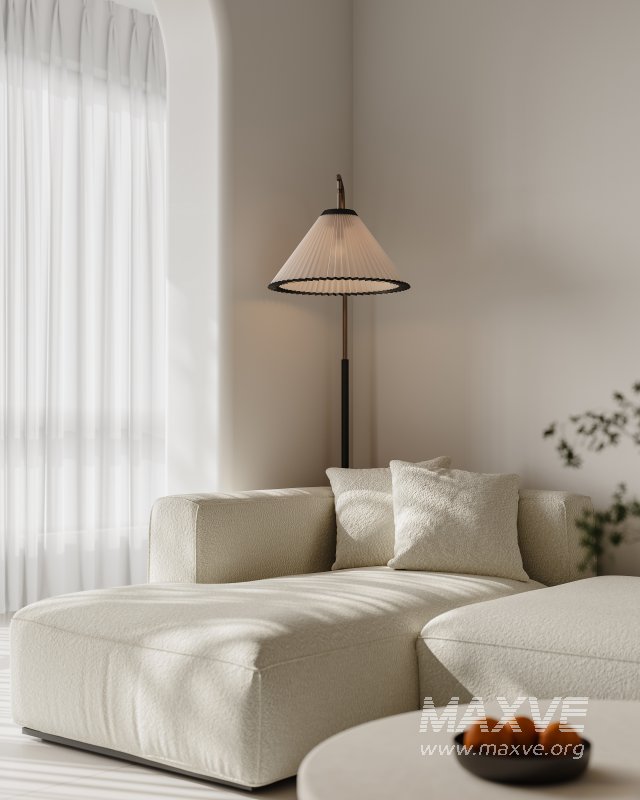 Modern living room and dining room interior scene - Image 5